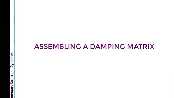 Assembling the Damping Matrix (02c)